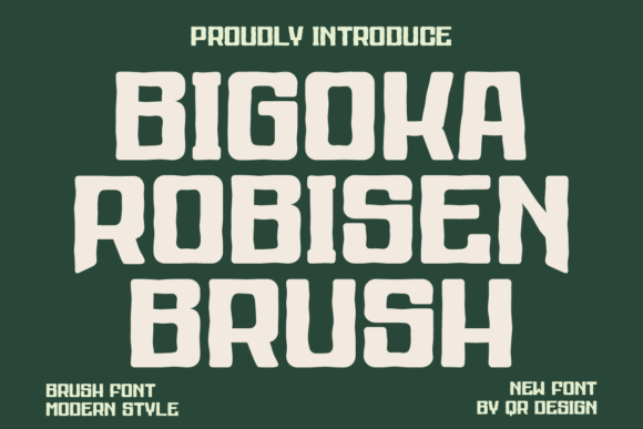 Bigoka Robisen Brush: A Bold, Authentic Display Font for Real Branding