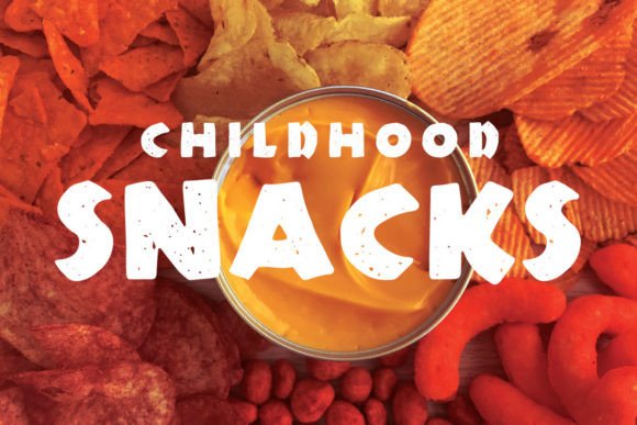 Childhood Snacks: A Bold Display Font That Actually Works