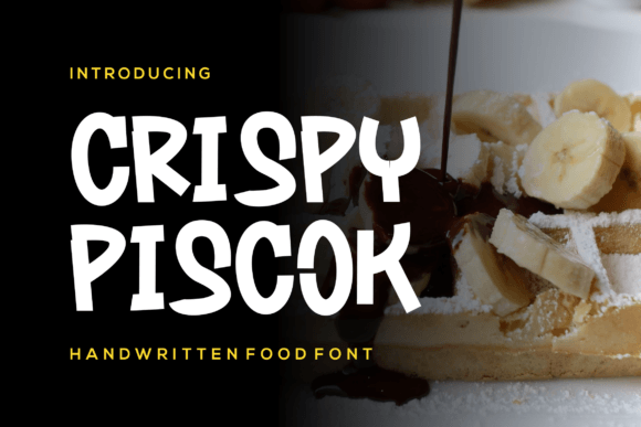 Crispy Piscok: A Bold Display Font for Digital Branding
