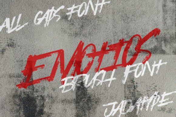 Emotios: A Bold Brush Display Font That Elevates Real Branding