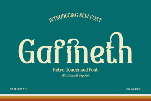 Gafineth: A Display Font That Feels Like Home