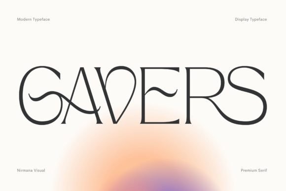 Gavers: A Display Font That Feels Like Handcrafted Harmony