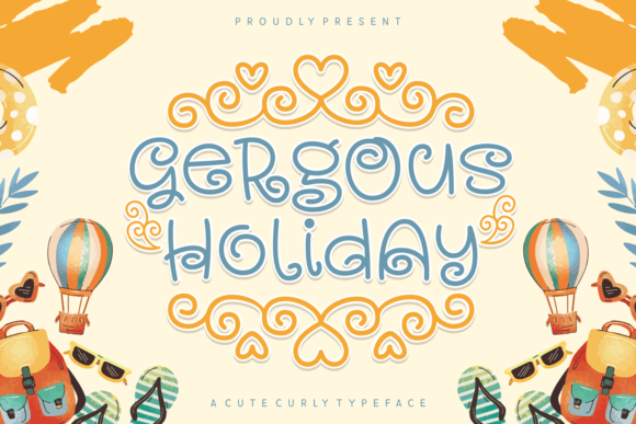 Gergous Holiday: A Girly Display Font That Lifts Your Brand