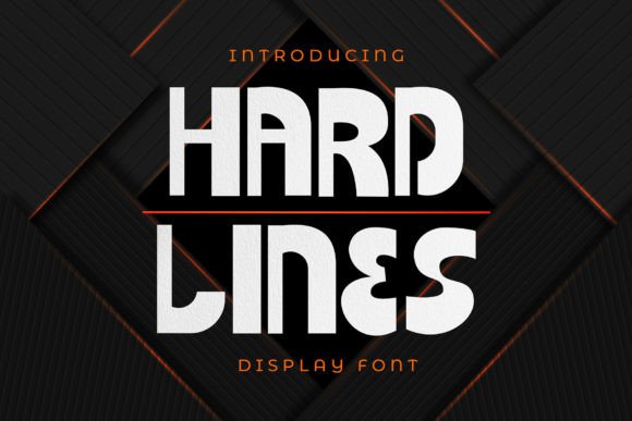 Hard Lines: A Bold Display Font for Digital Branding