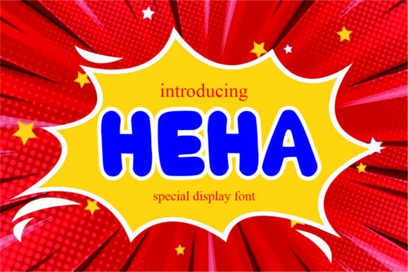 Heha: A Playful Display Font for Handmade Charm