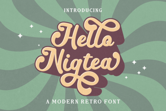 Hello Nigtea: A Modern Retro Display Font That Actually Works