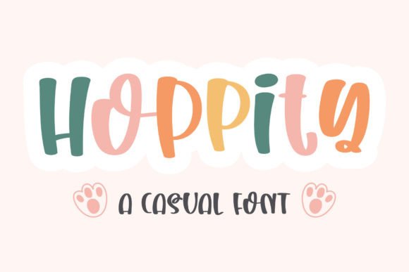 Hoppity: A Sweet, Playful Display Font for Creative Branding