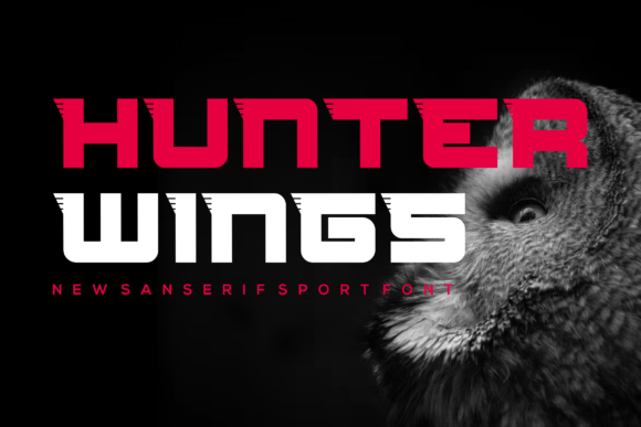 Hunterwings: A Display Font That Cuts Through the Feed