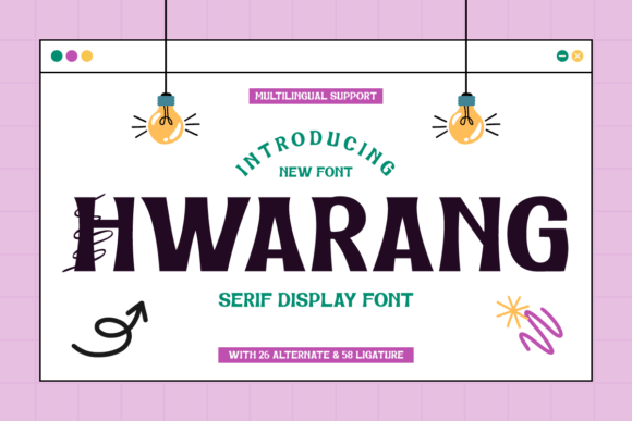 Hwarang: A Distinctive Display Font for Digital Branding