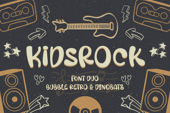 Kidsrock Duo: A Friendly Display Font That Elevates Small Business Branding