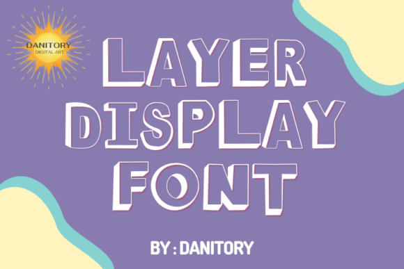 Layer Display Font for Handmade Labels & Printables