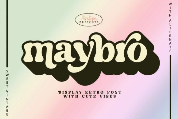 Maybro: A Vintage Display Font That Feels Like Handmade Magic
