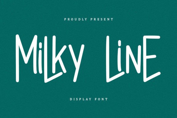 Milky Line: A Refined Display Font for Editorial Design