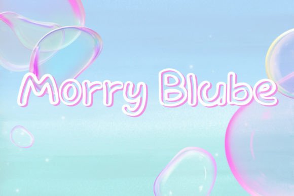 Morry Blube: A Playful Display Font for Handmade Charm