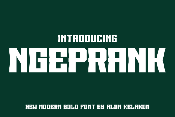Ngeprank: A Bold Display Font for Editorial Impact