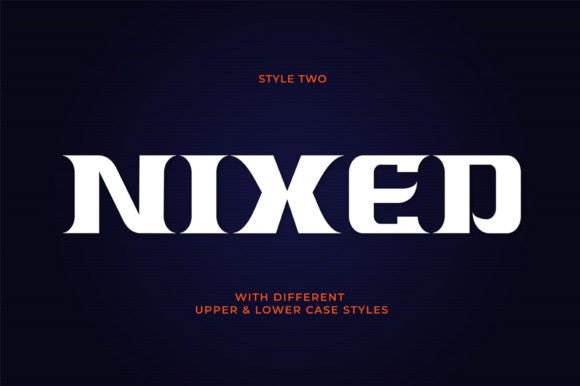 Nixed: A Daring Display Font That Delivers