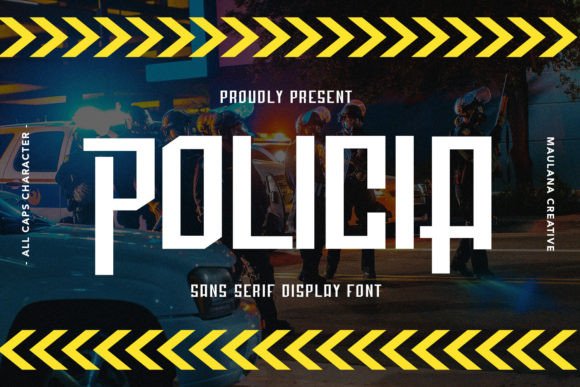 Policia: A Bold Display Font That Makes Handmade Products Shine