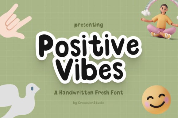 Positive Vibes: A Display Font That Lifts Your Brand