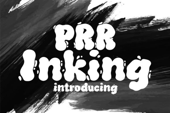 Prr Inking Font: Playful Display Type for Handmade Labels & Printables