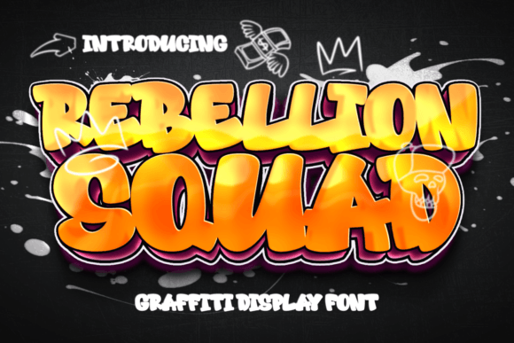 Rebellion Squad: A Display Font with Grit and Grace