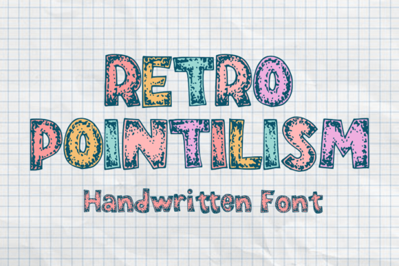 Retro Pointilism: A Playful Display Font for Editorial Charm