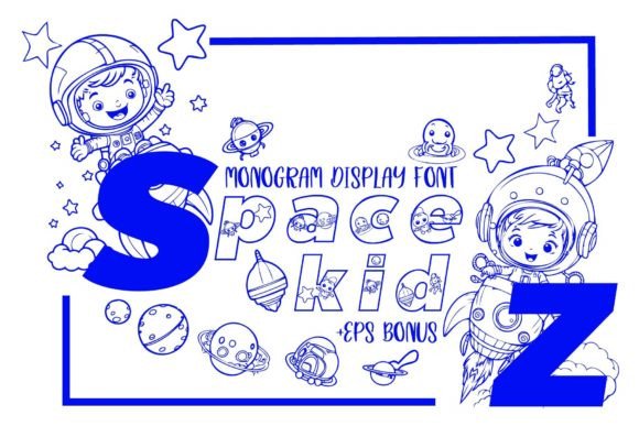 Space Kidz: A Bold Display Font for Editorial Impact