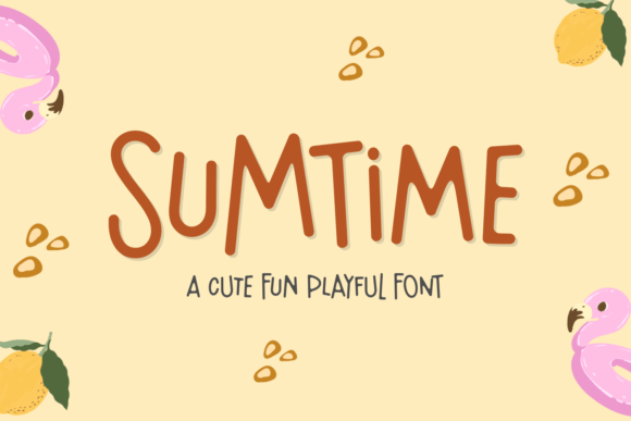 Sumtime: A Playful Display Font That Feels Like a Smile