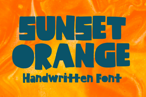 Sunset Orange: A Bold, Friendly Display Font That Works