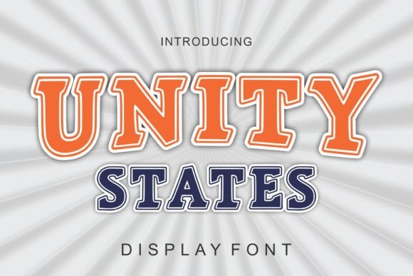 Unity States: A Friendly Display Font That Elevates Small Business Branding