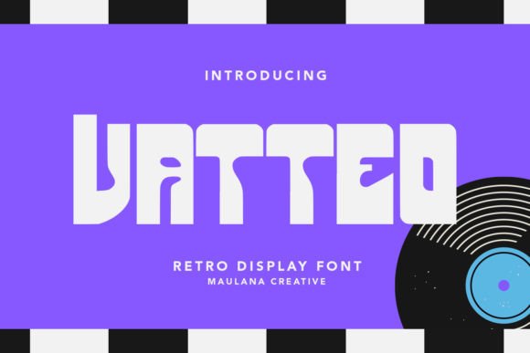Vatteo: A Retro Display Font for Bold Digital Identity
