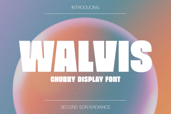 Walvis: A Chubby Display Font for Editorial Impact